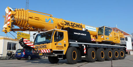 Joh. Schol Breidt Machinepark Uit Met Liebherr LTM 1150-6.1 Telekraan