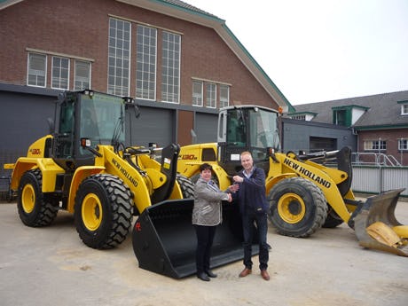 New Holland wiellader voor SOMA College Harderwijk