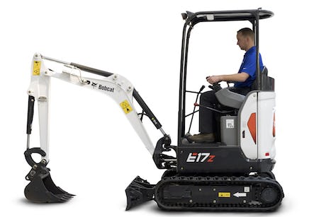 Bobcat introduceert nieuwe E17z graafmachine