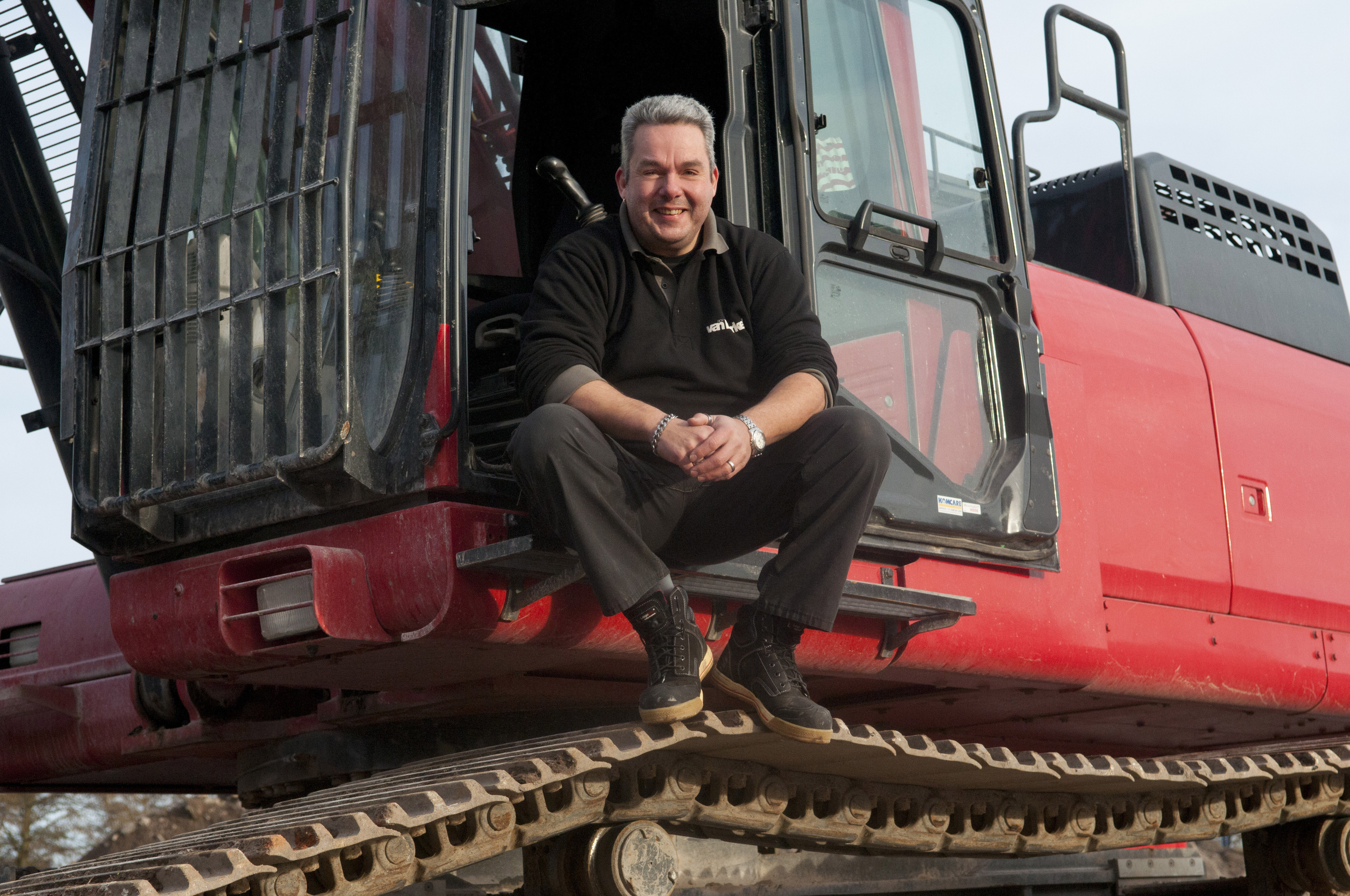Machinist van de maand januari: Peter Bekker en zijn Komatsu PC490HRD-10
