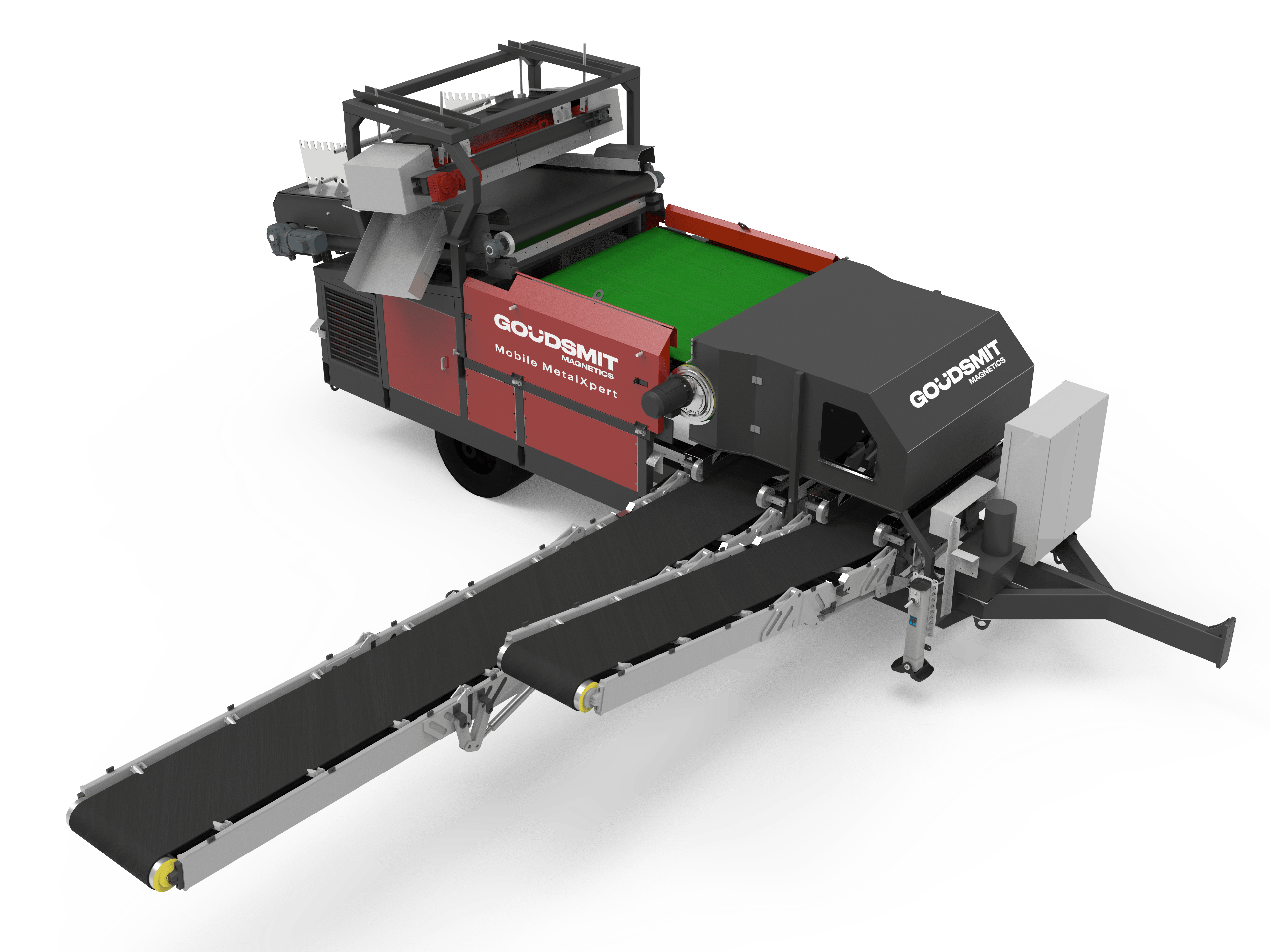 Goudsmit Mobile MetalXpert scheidt ferro en non-ferro metalen uit bulkstromen