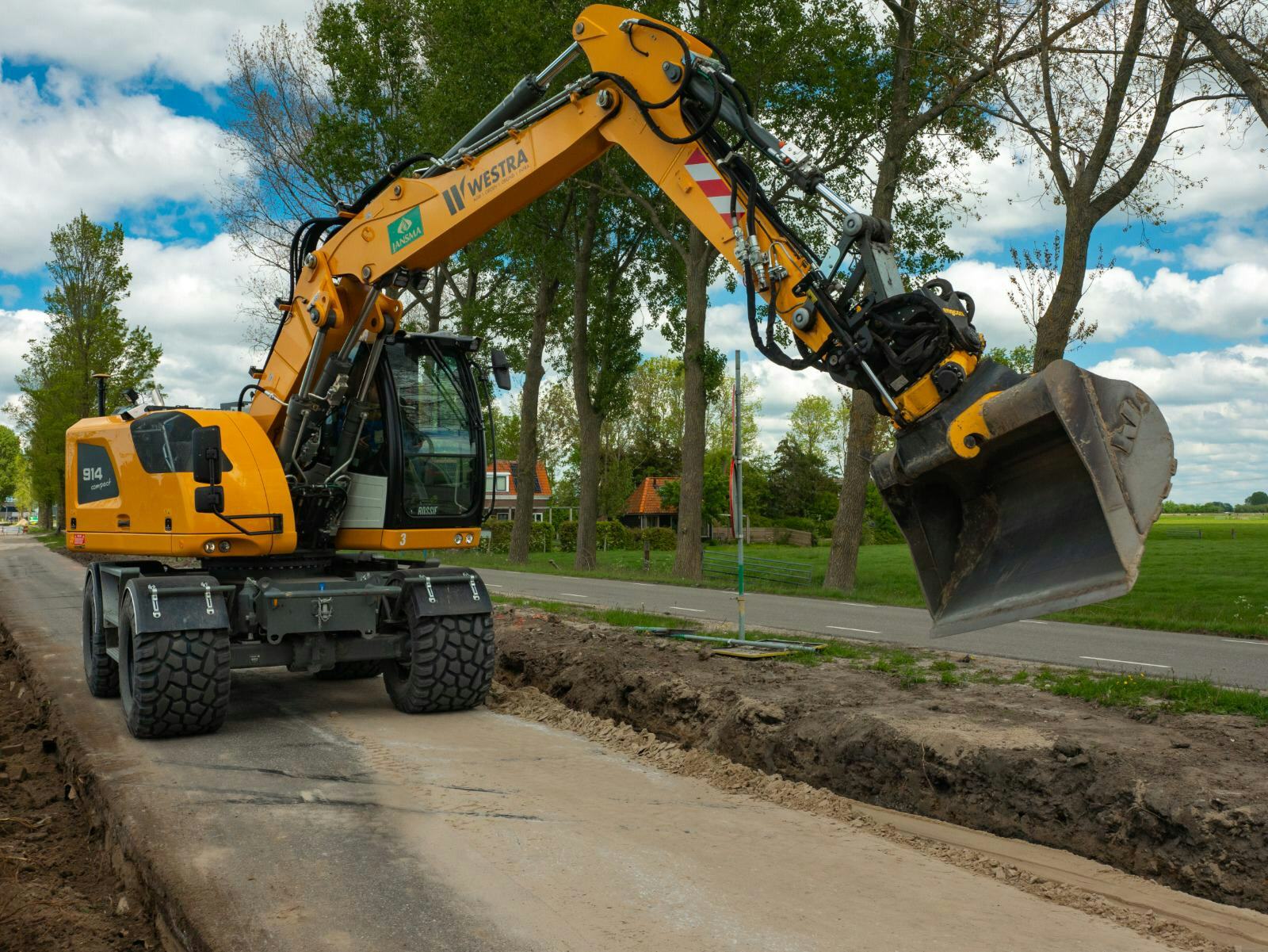 Machines Westra leveren precisiewerk dankzij 3D GPS