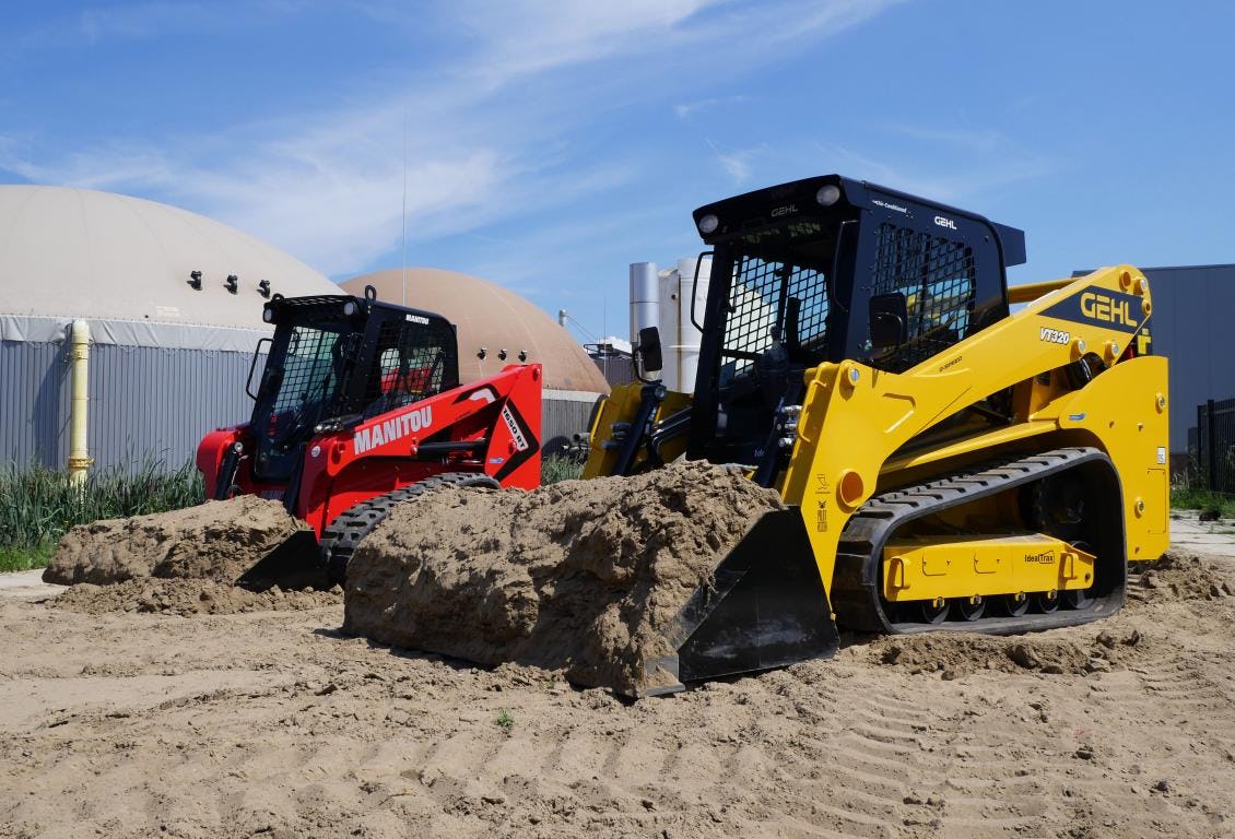 Zes nieuwe rupsschrankladers Gehl en Manitou