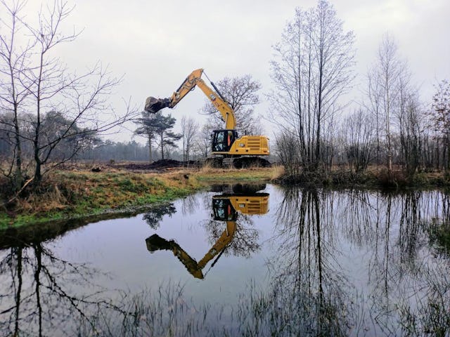 Demo machine van Pon Rental, in afwachting van de 326 Next Gen. Foto: Mark Lansink
