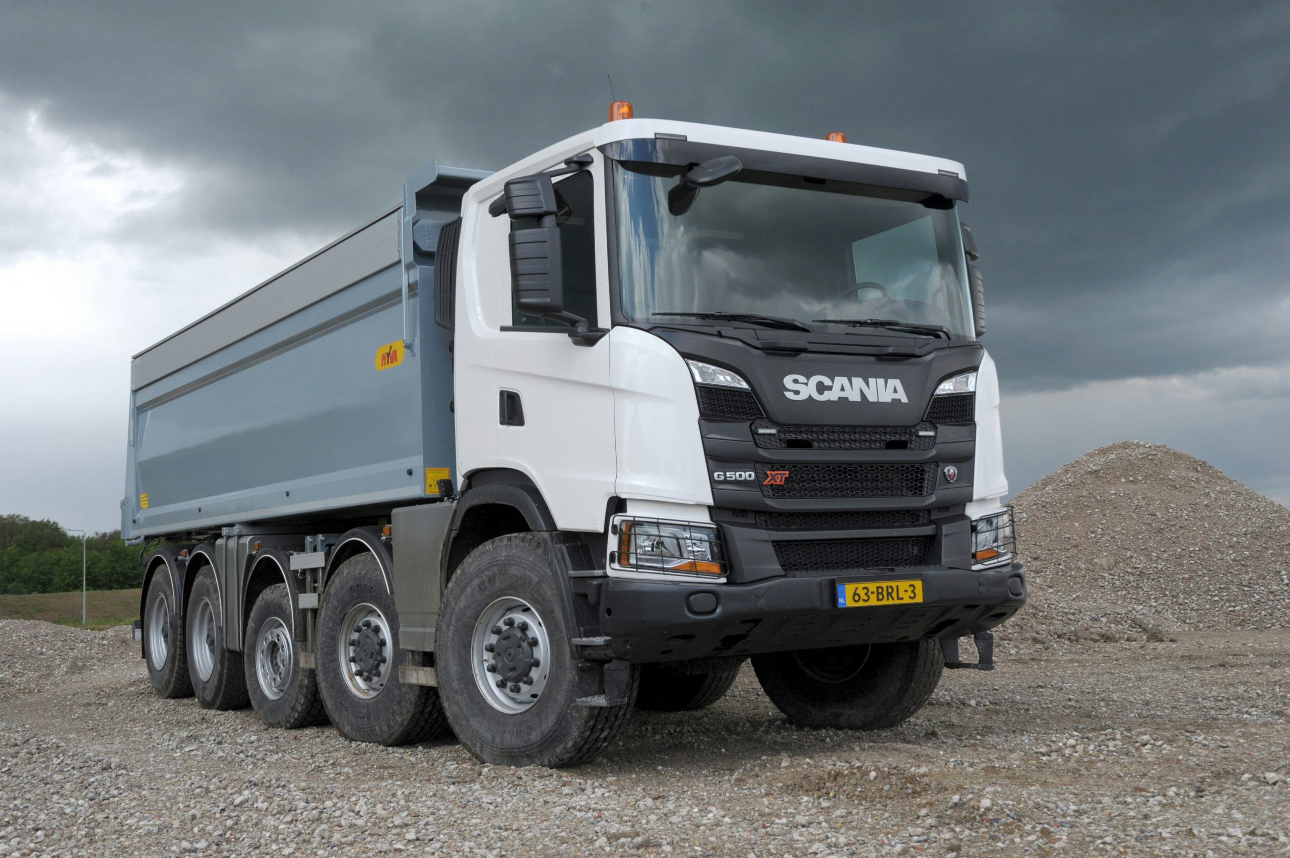 De Scania XT als 10x8 oogt bijzonder goed.