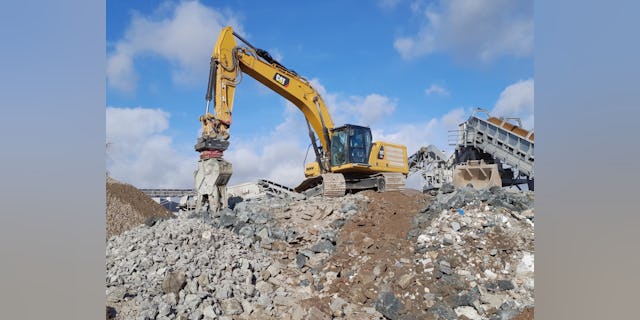 Caterpillar 336 Next Gen van de Rivierendriesprong uit Papendrecht. Foto: Cornelis van der Wal
