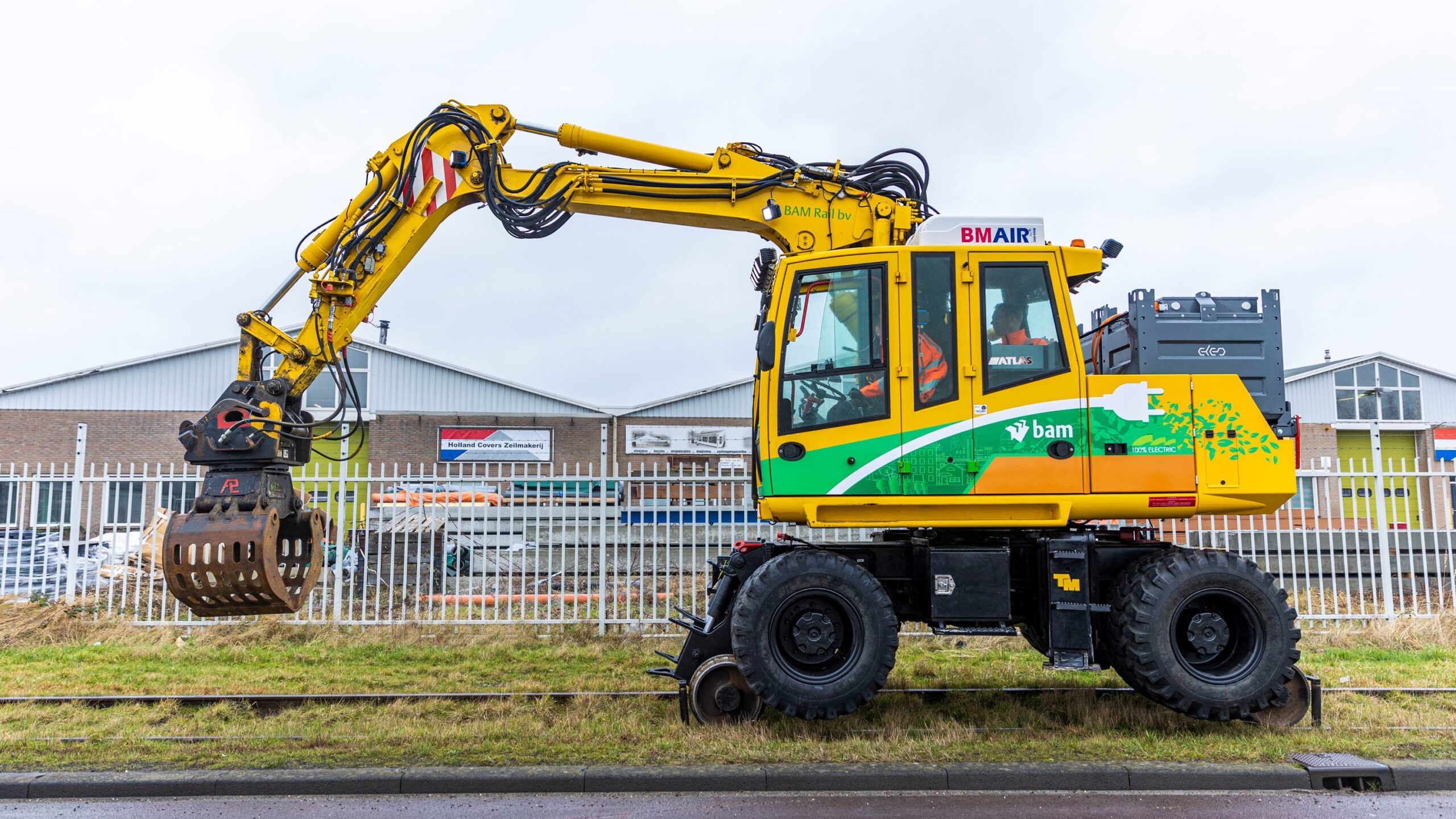 De eerste elektrische krol, die BAM samen met AMT en ELEO heeft ontwikkeld. 