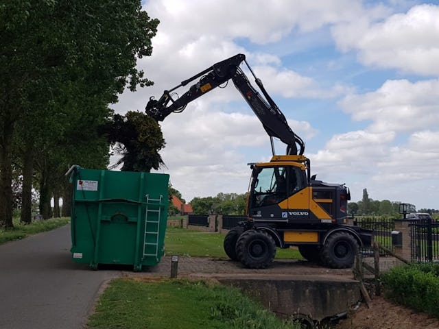 Volvo EWR150E in actie. (Foto: Ronald Lemm)