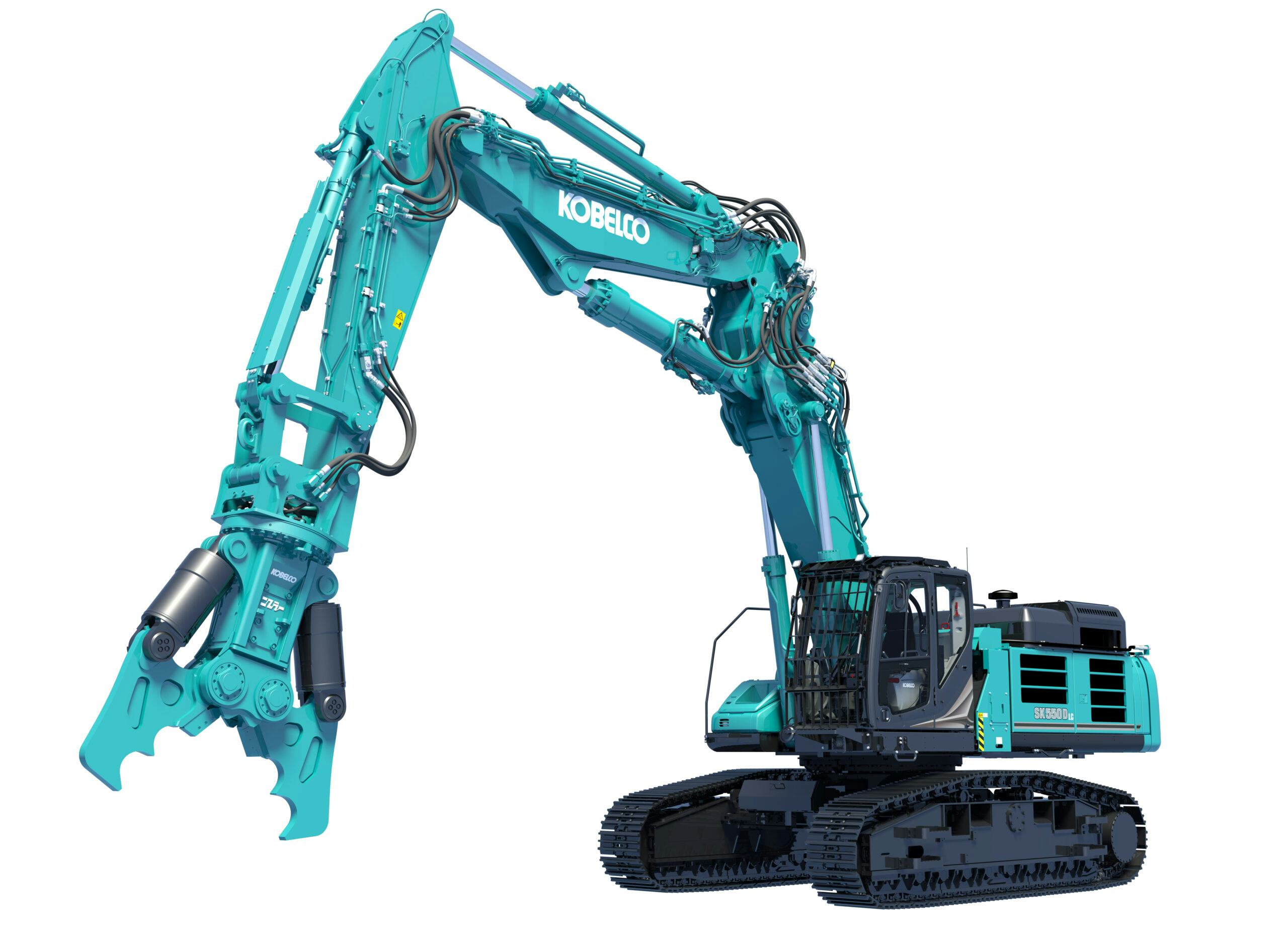 Kobelco introduceert SK550DLC-11 sloopmachine in Europa 