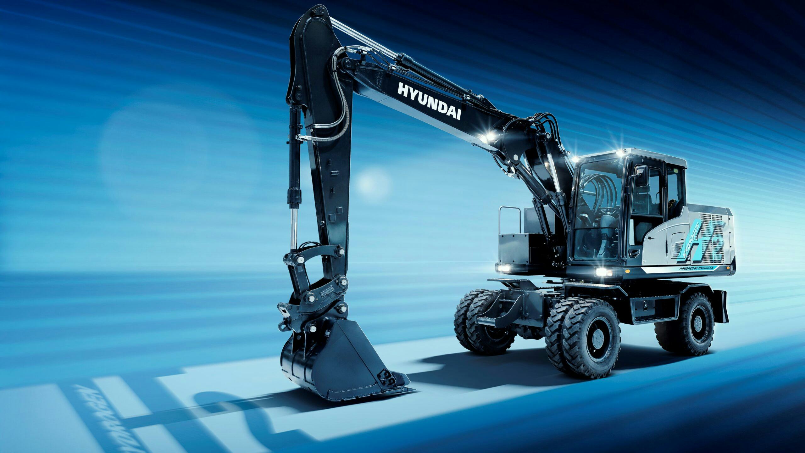 Hyundai showt graafmachine op waterstof op Bauma 2022