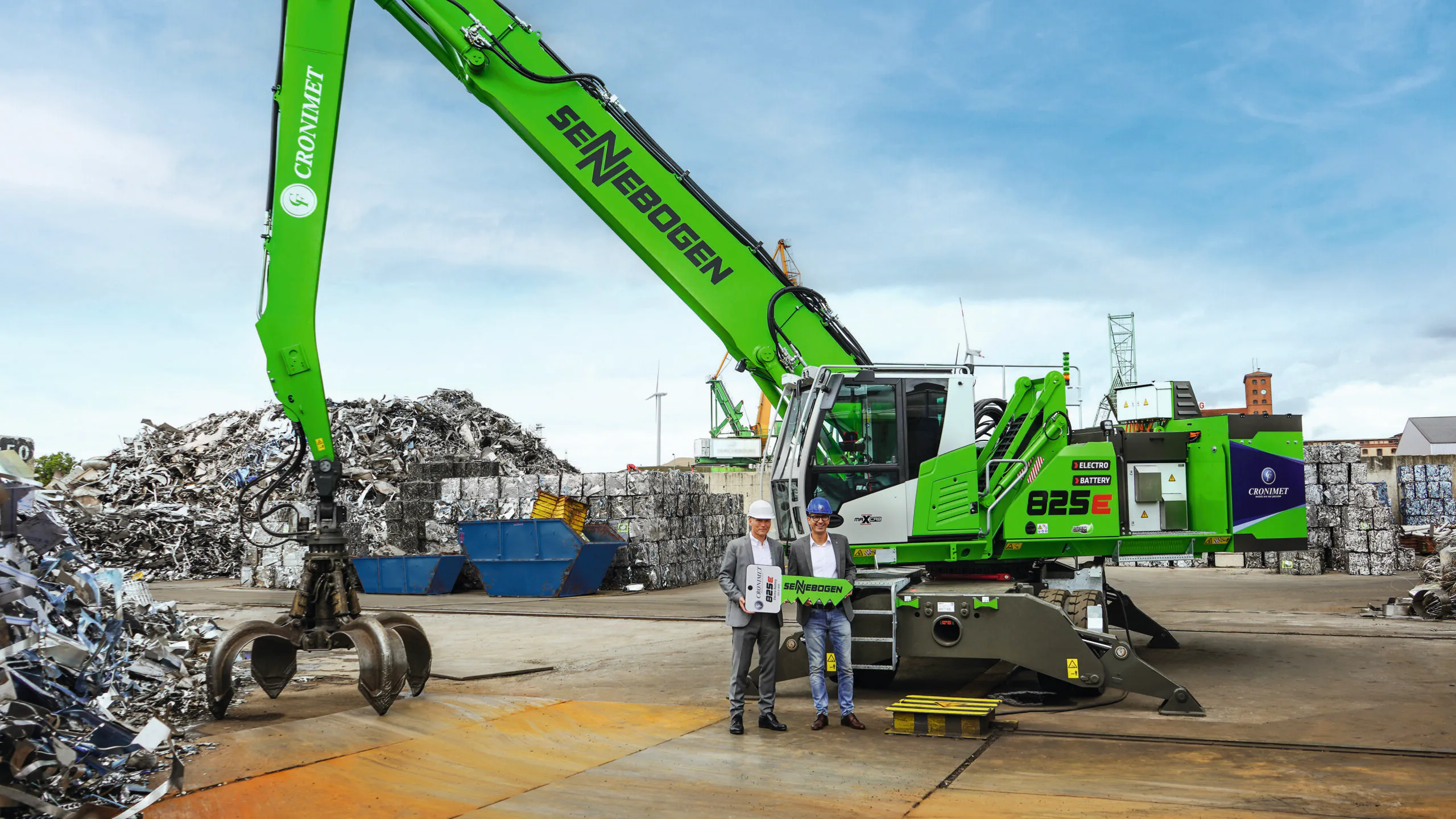 Sennebogen 825 Electro Battery overslagmachine debuteert op Bauma 2022
