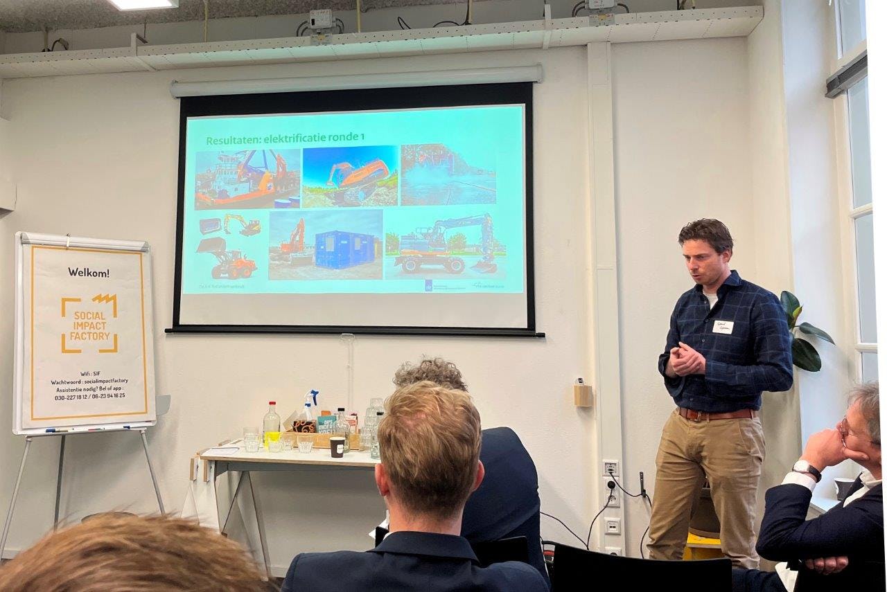 Sjoerd Gijezen van Besix ging in op de geleerde lessen van het project De Groene Boog.
