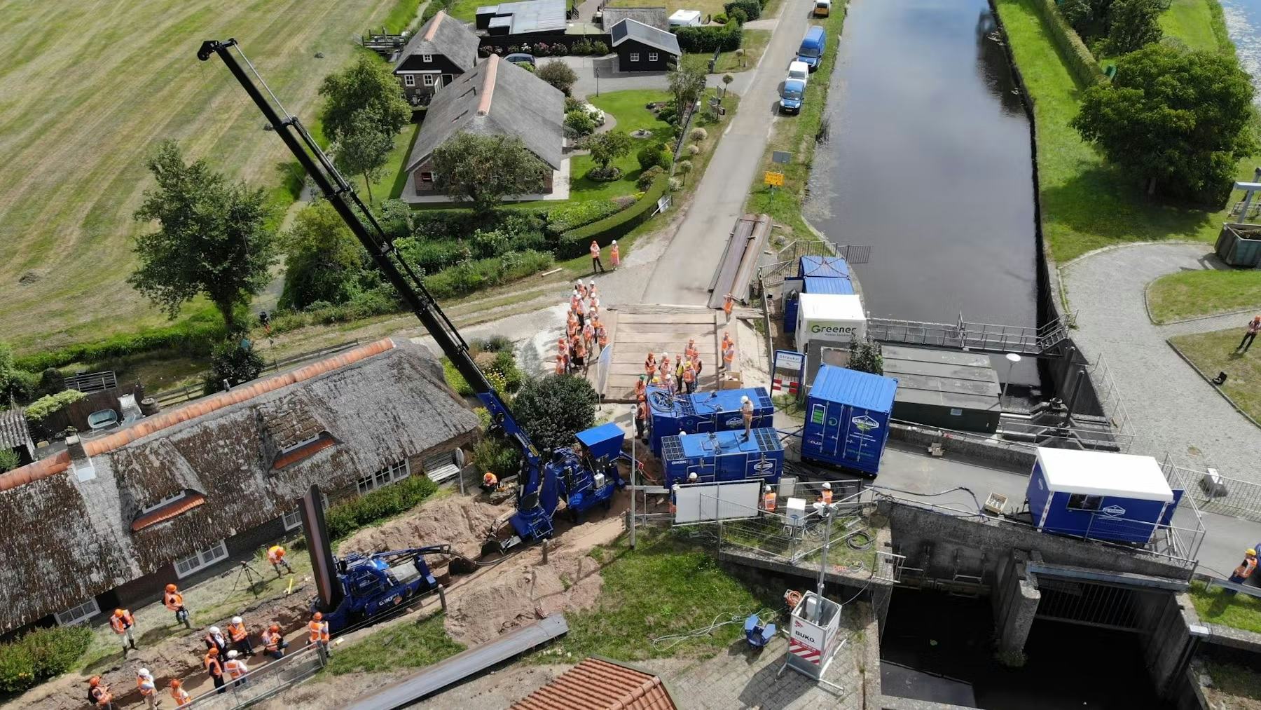 Emissieloos werken. Foto: Waterschap Drents Overijsselse Delta