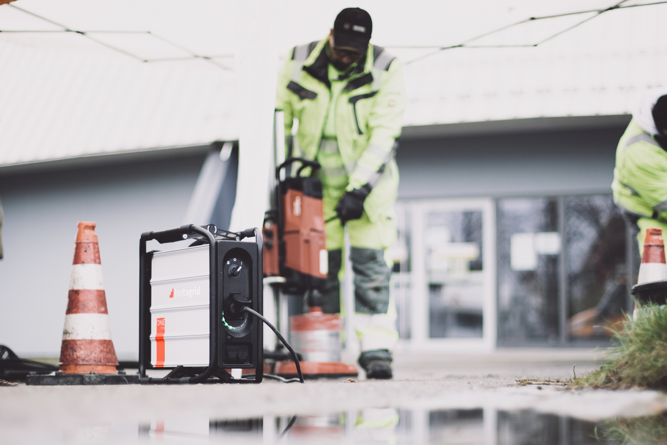 De Instagrid One is een handzame en veilige stroomvoorziening voor de bouw.