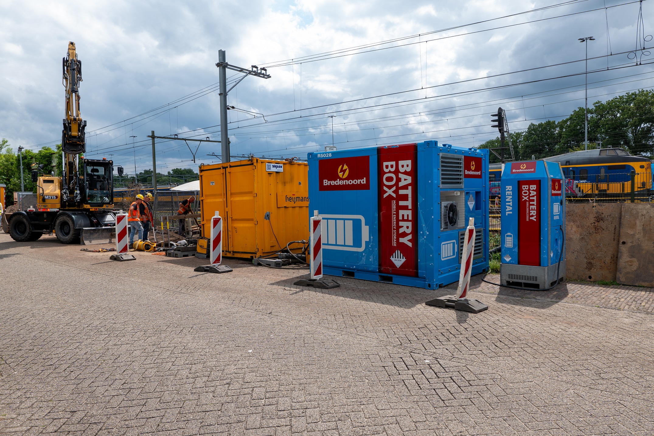 Hier staan de BB30 en BB300L voor een boring in Amersfoort.