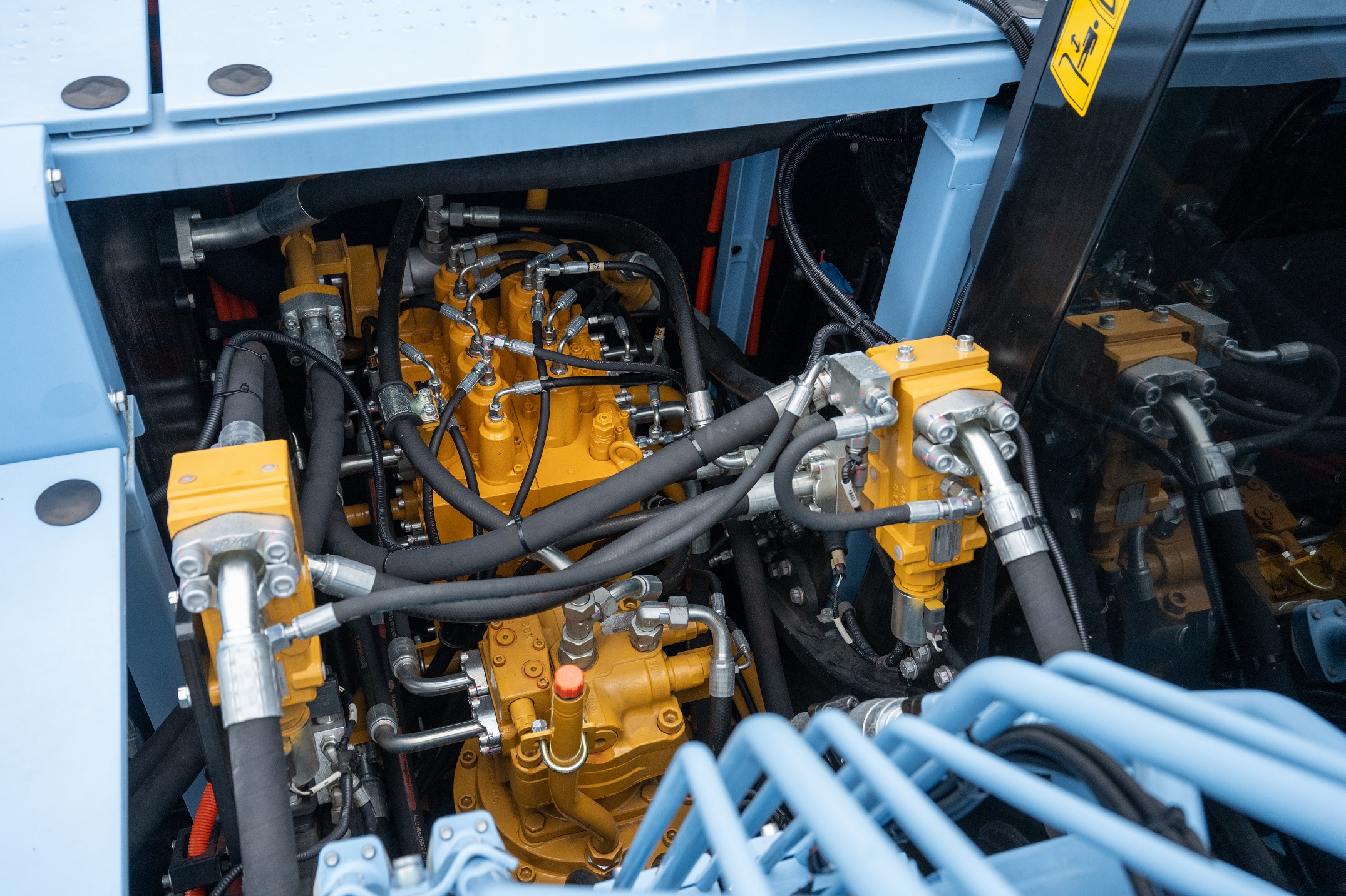 De hydrauliek is goed te controleren.