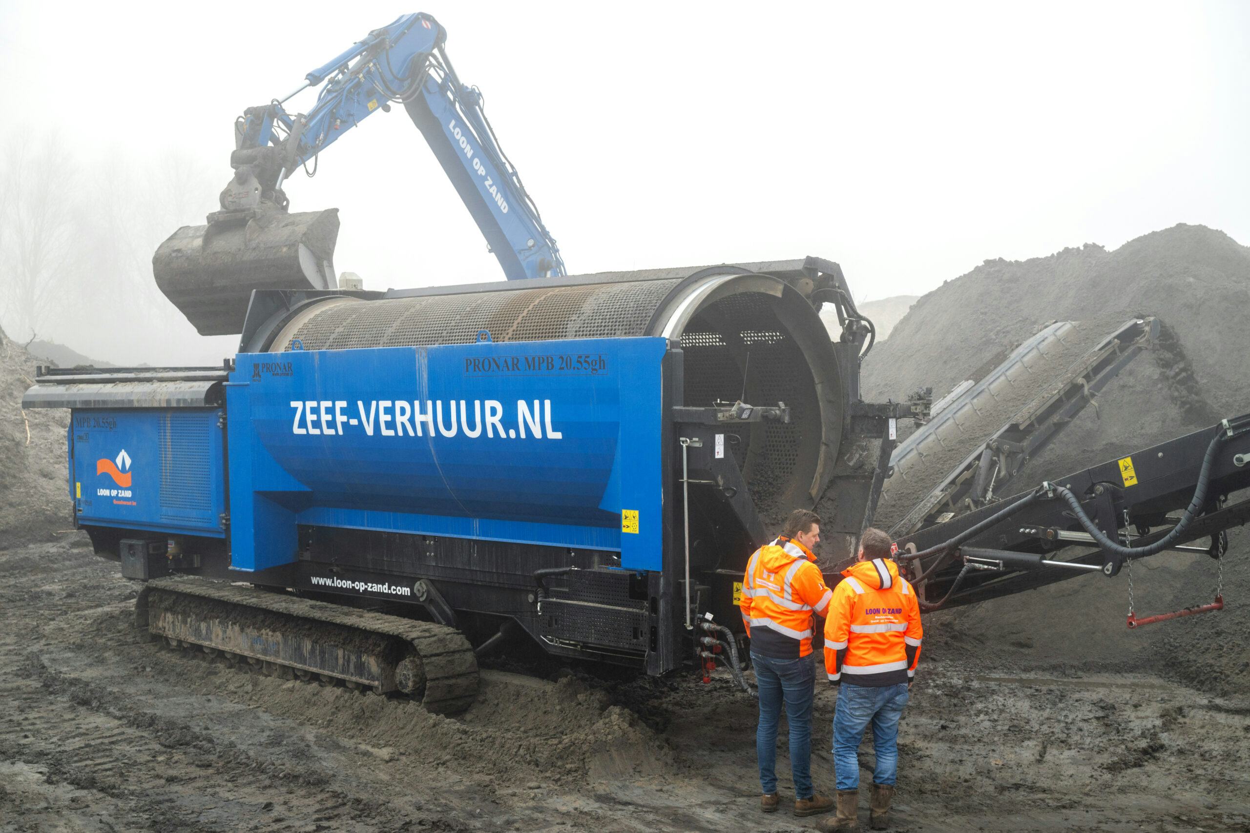 Twee nieuwe trommelzeven voor Loon op Zand Bedrijven