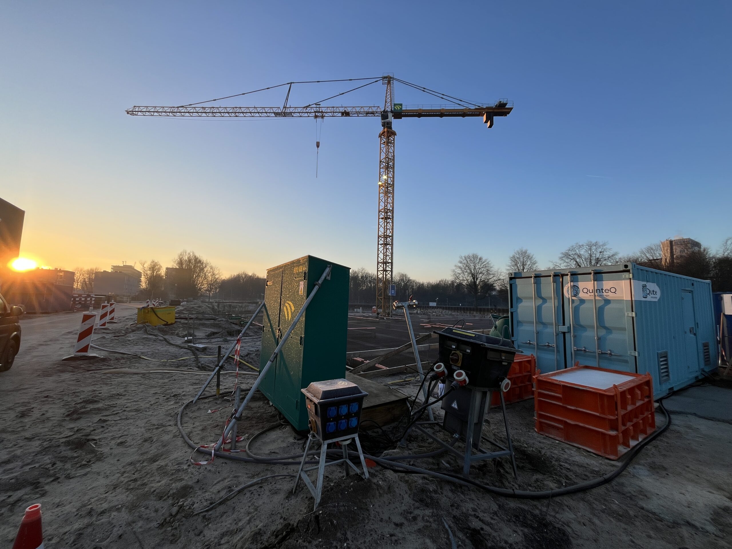 Thor op de bouwplaats. (Foto QuinteQ).