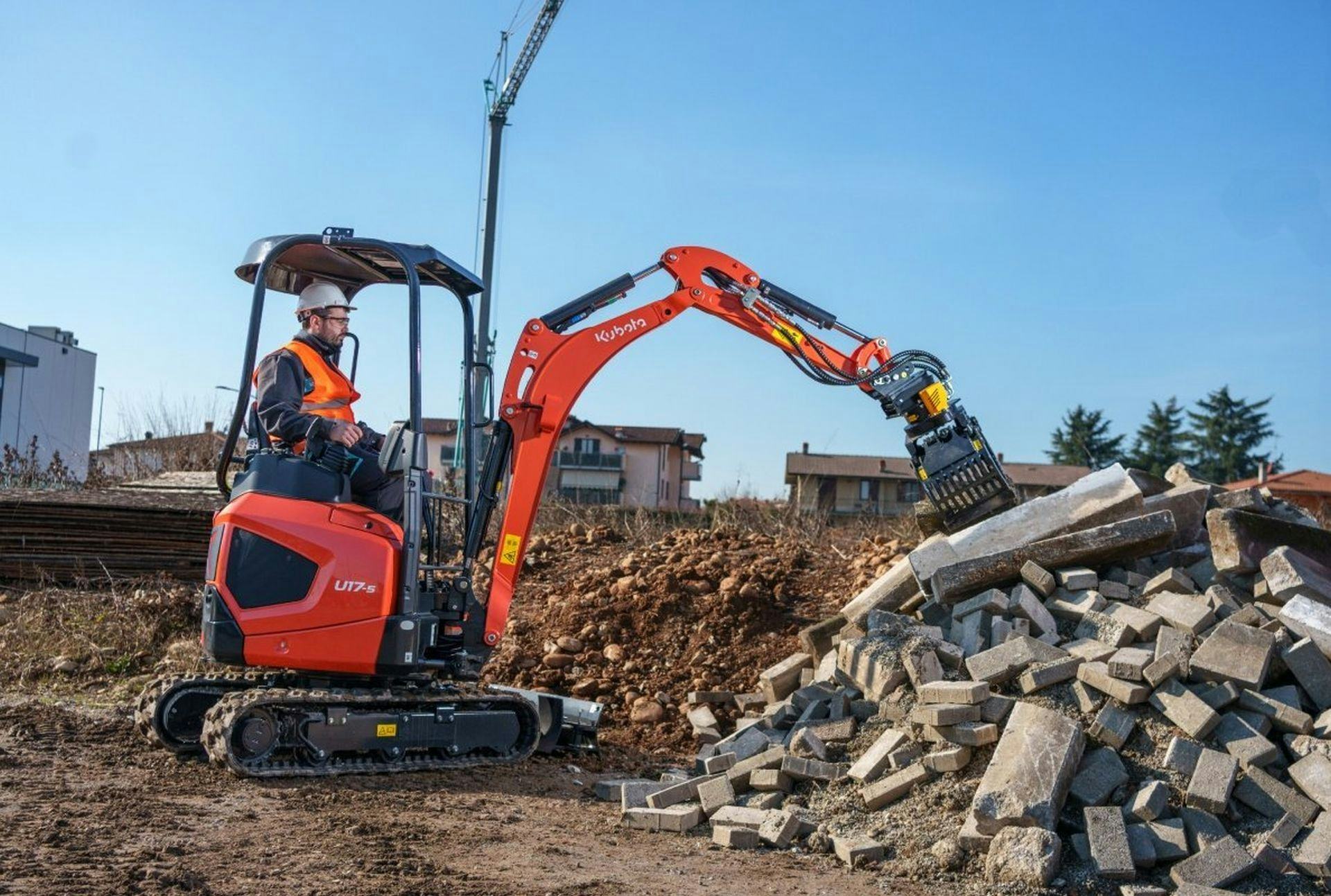 Kubota introduceert nieuwe 17-5 en 18-5 minigraafmachines