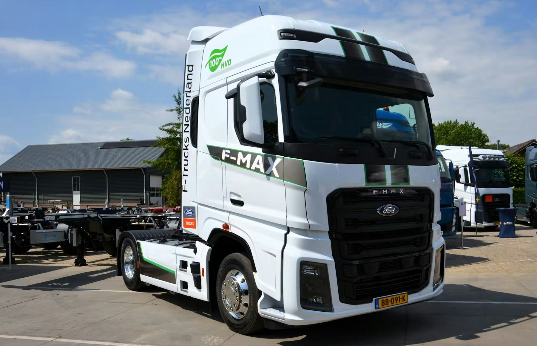 De nieuwe F-Max Gen2. Ondanks alle besparingsmaatregelen valt hij in Klasse 1. Ford Trucks komt mogelijk met software-updates die de truck weer in Klasse 2 moeten krijgen. - Foto: Hugo Claver
