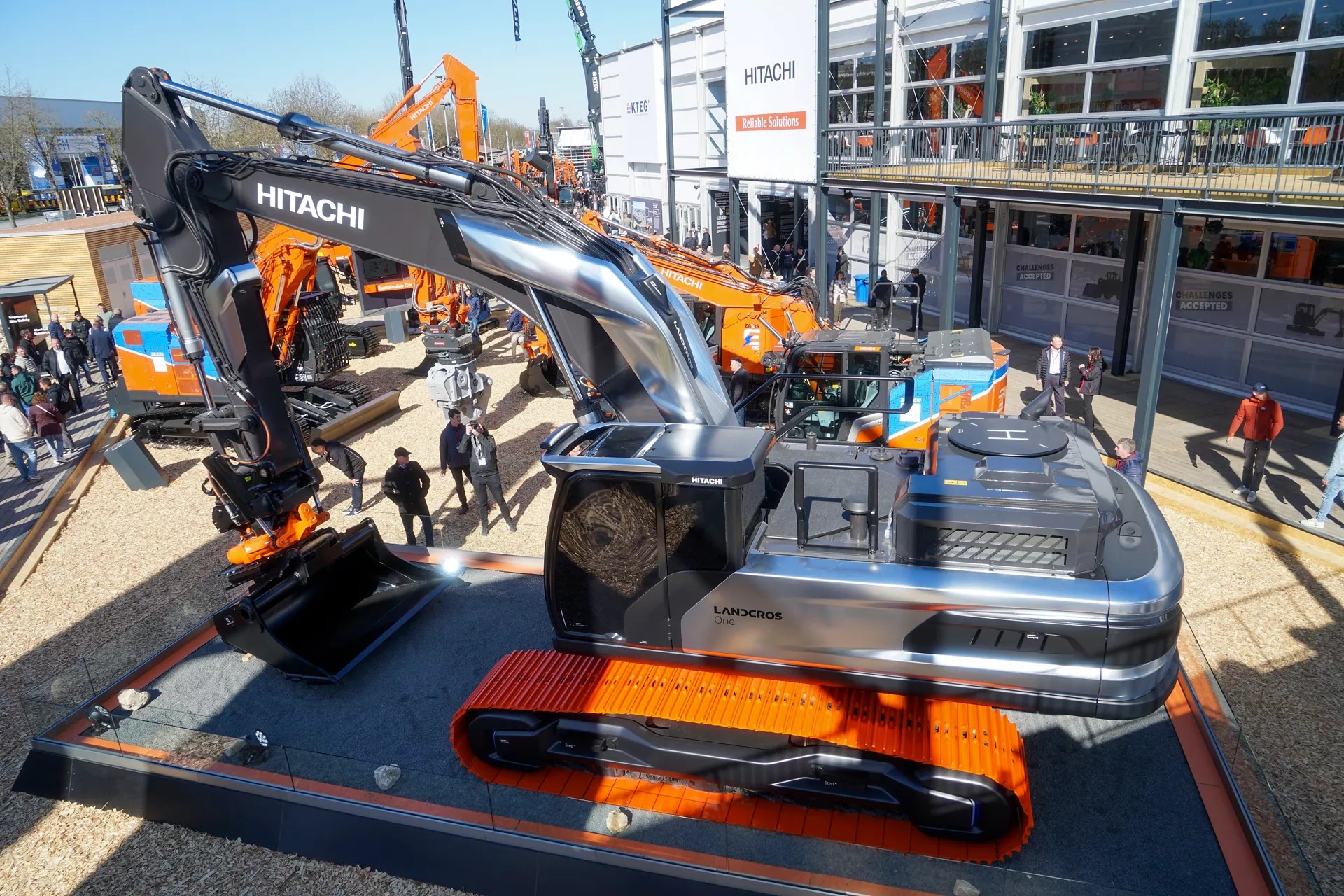 Hitachi Landcros 1 op de Bauma 2025. Foto: Hitachi.