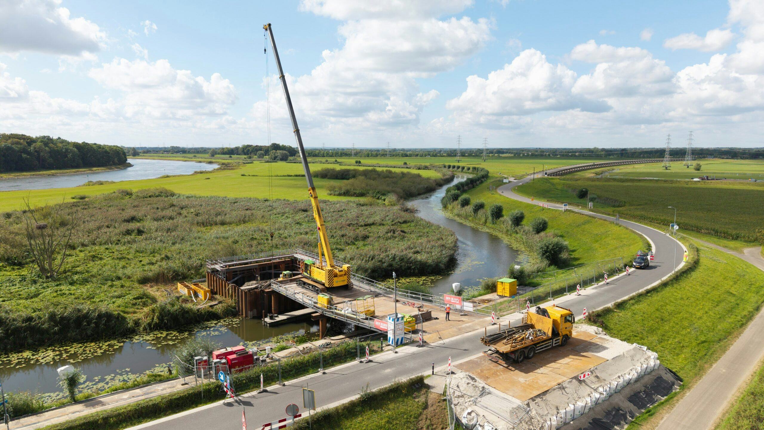 De bergingslocatie: buitendijks en in Natura 2000-gebied. Foto: Gemeente Heerde.