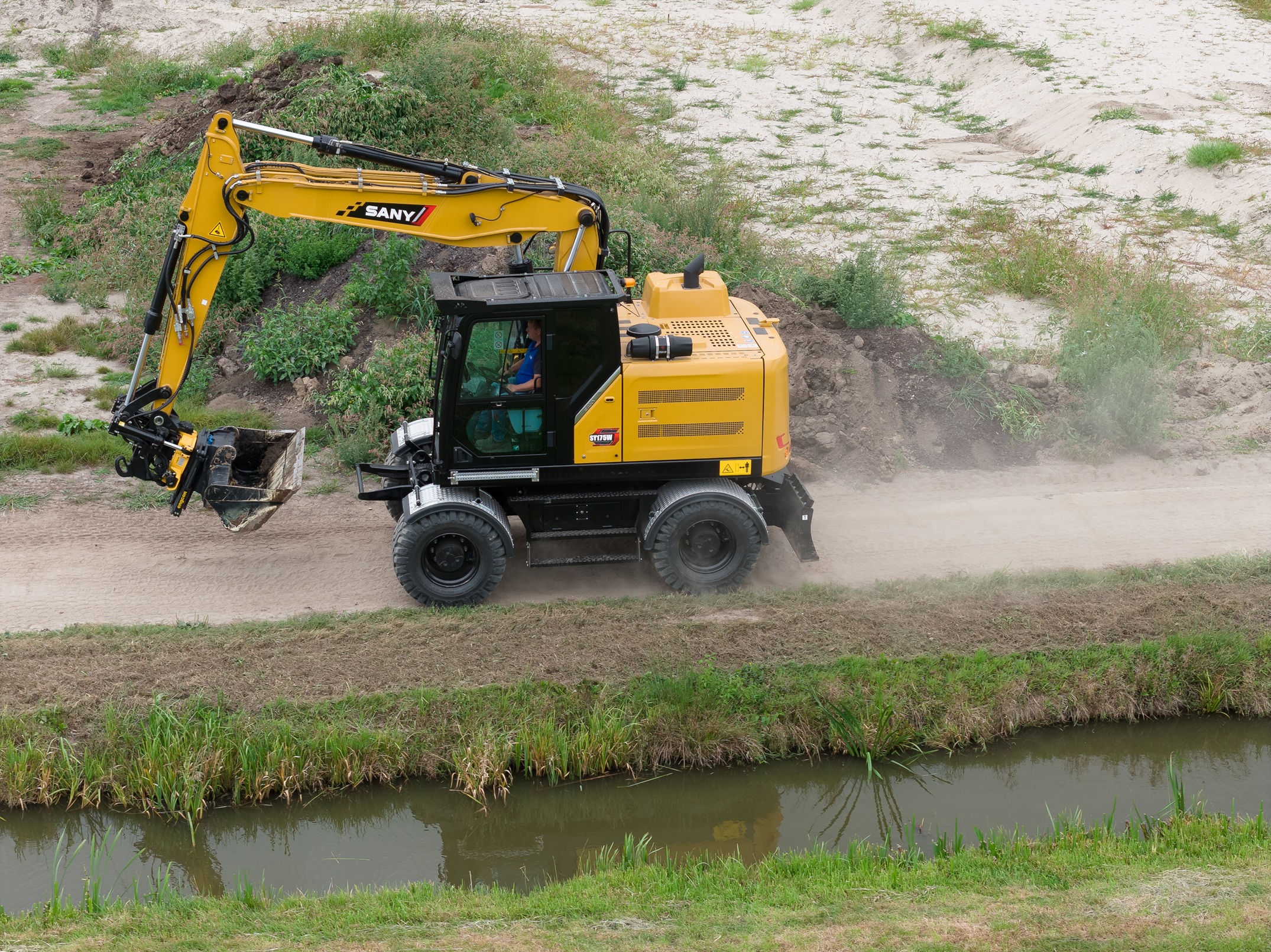 Rijden met de machine gaat soepel.