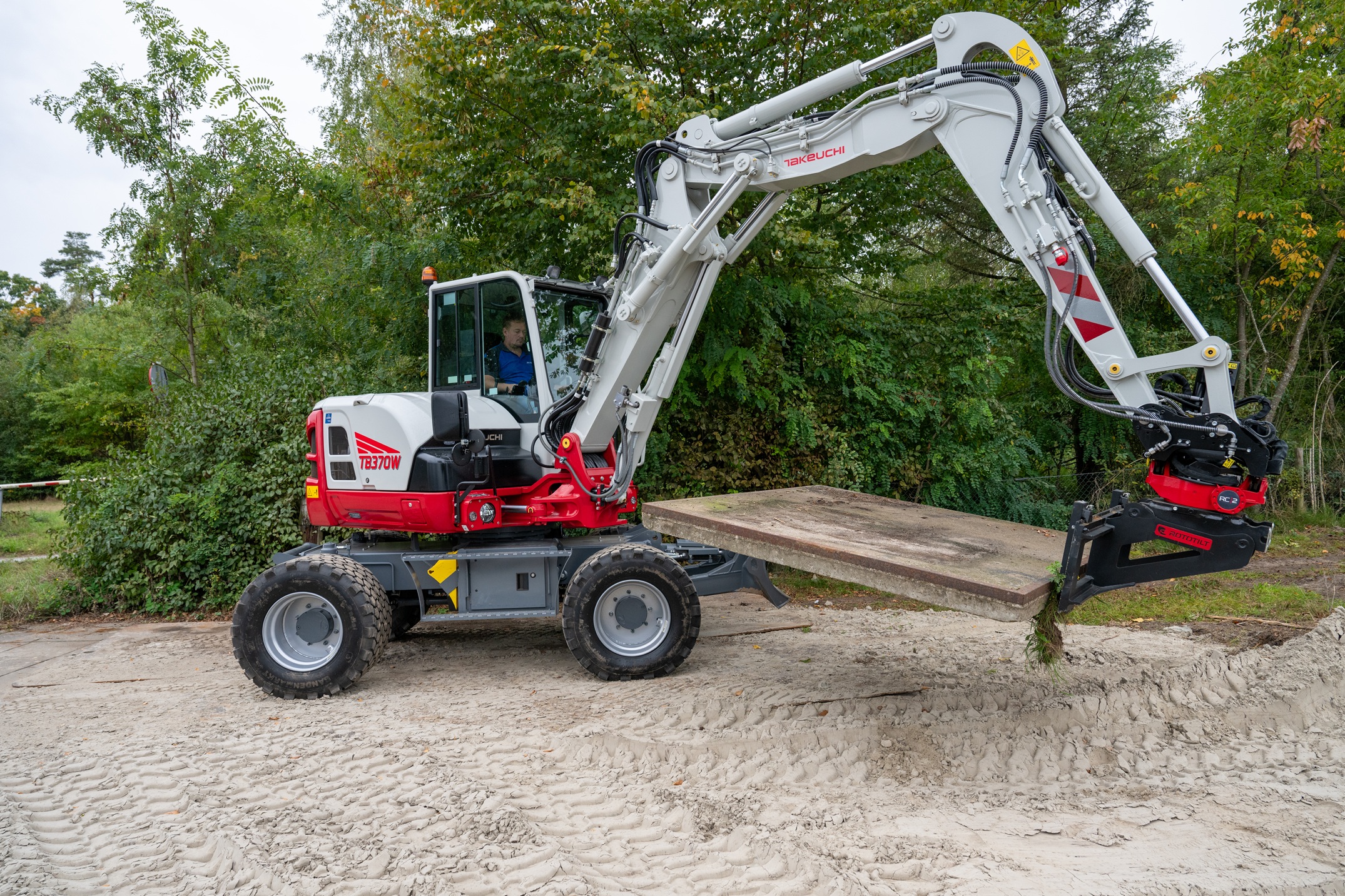 De TB370W is een sterke en 
stabiele machine, concludeert testmachinist Jan Jacob Bles.
