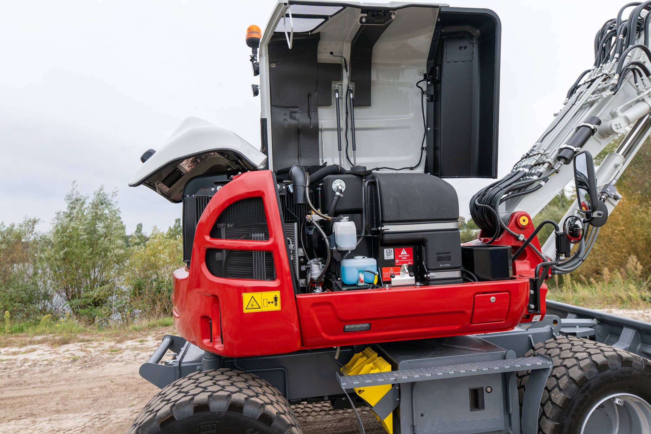 Voor onderhoud zijn alle onderdelen goed bereikbaar en overzichtelijk 
gerangschikt.