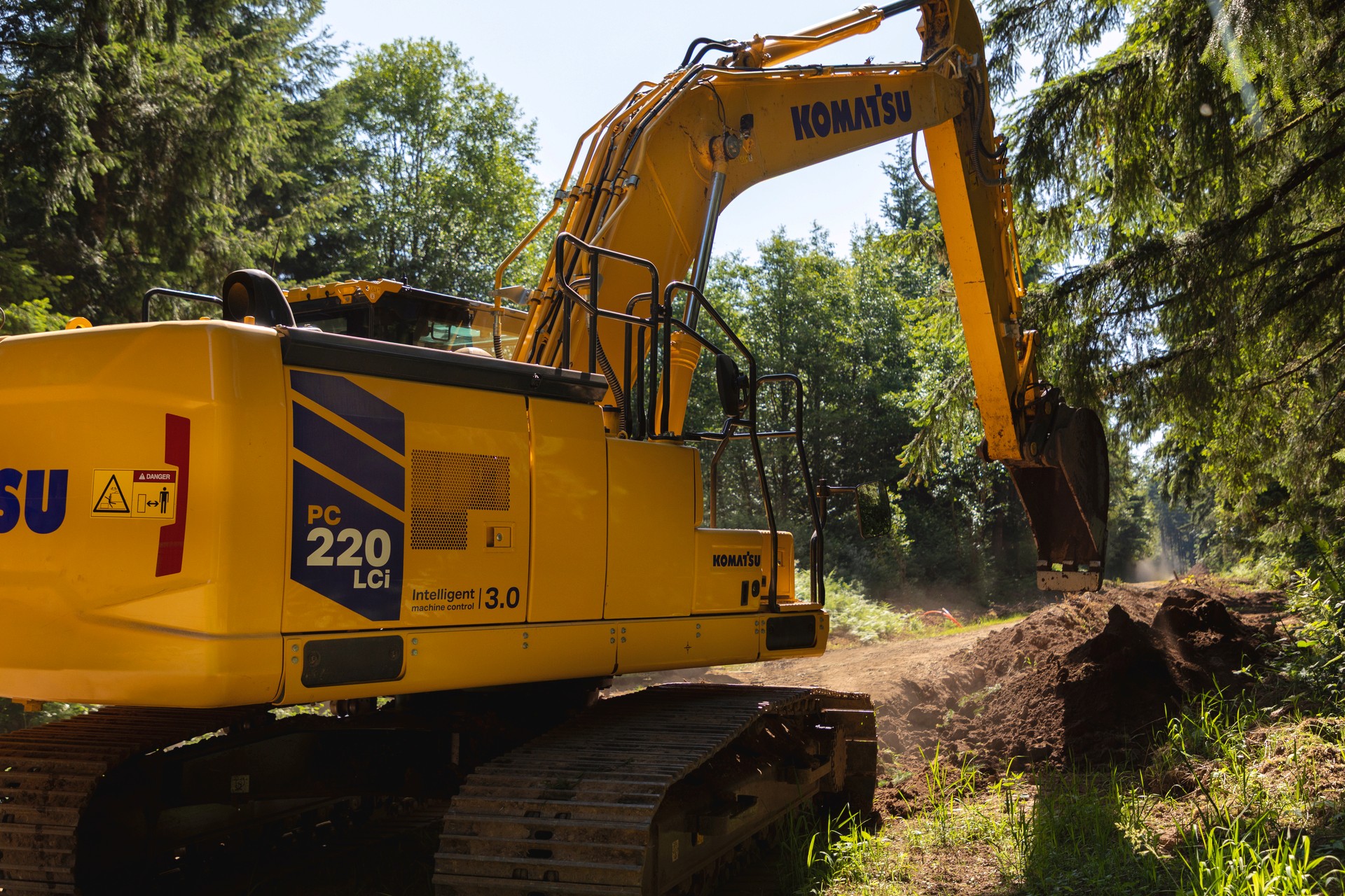 De nieuwe PC220LCi-12. Foto: Komatsu.