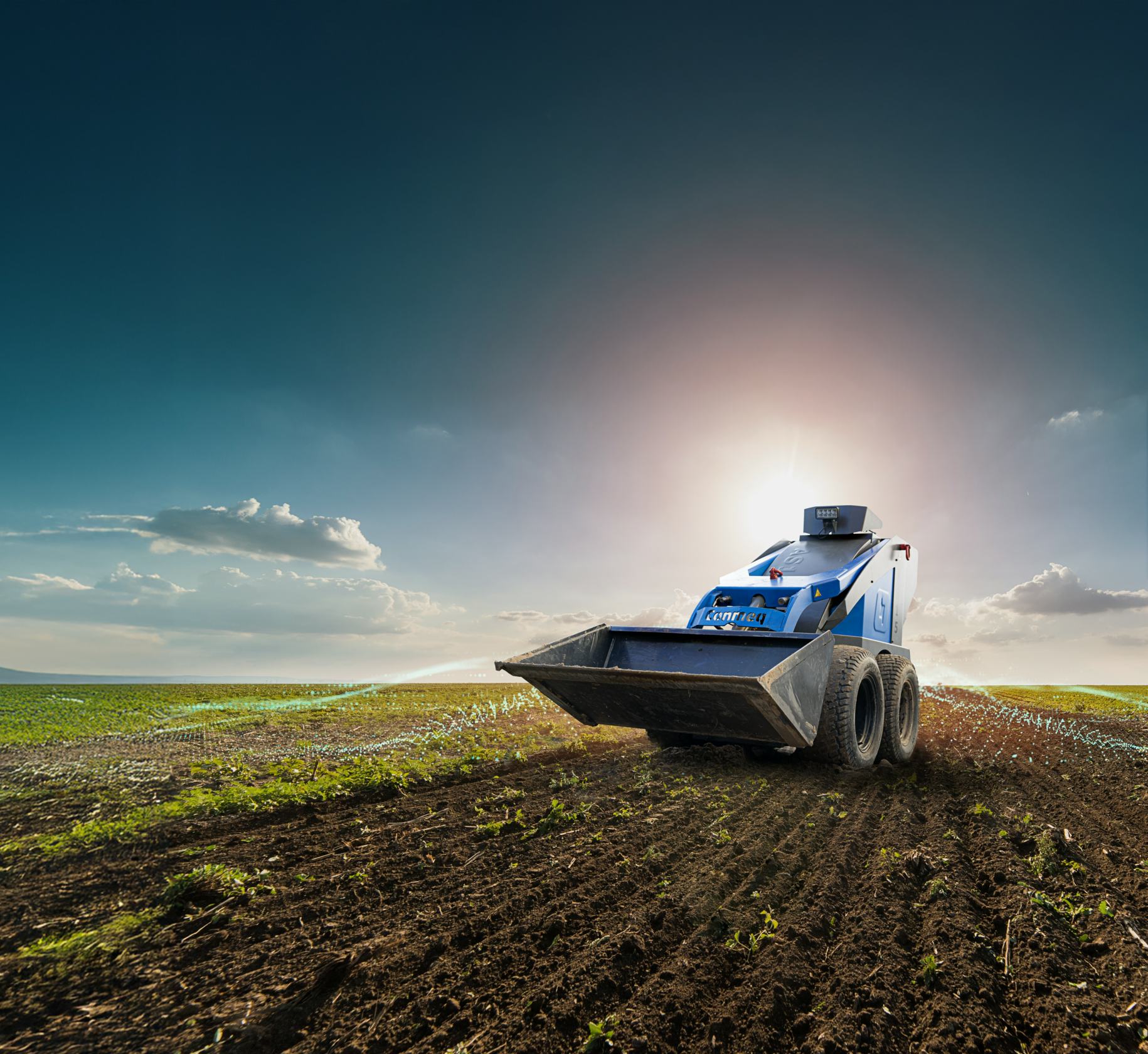 De Conmeq AS15 elektrische mini loader.
Foto: Conmeq.