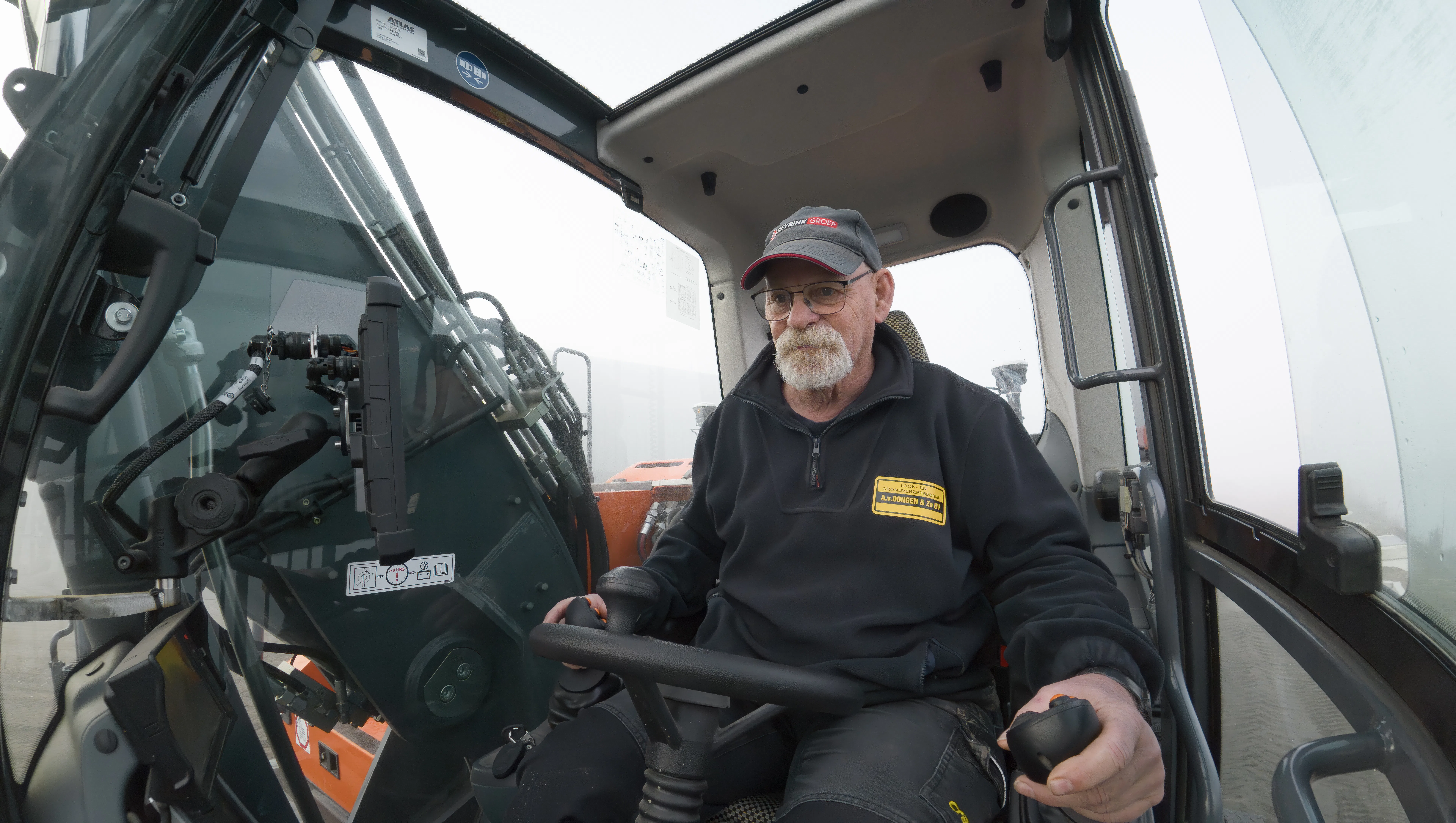 Vooral werken met GPS is wennen voor Johan.
