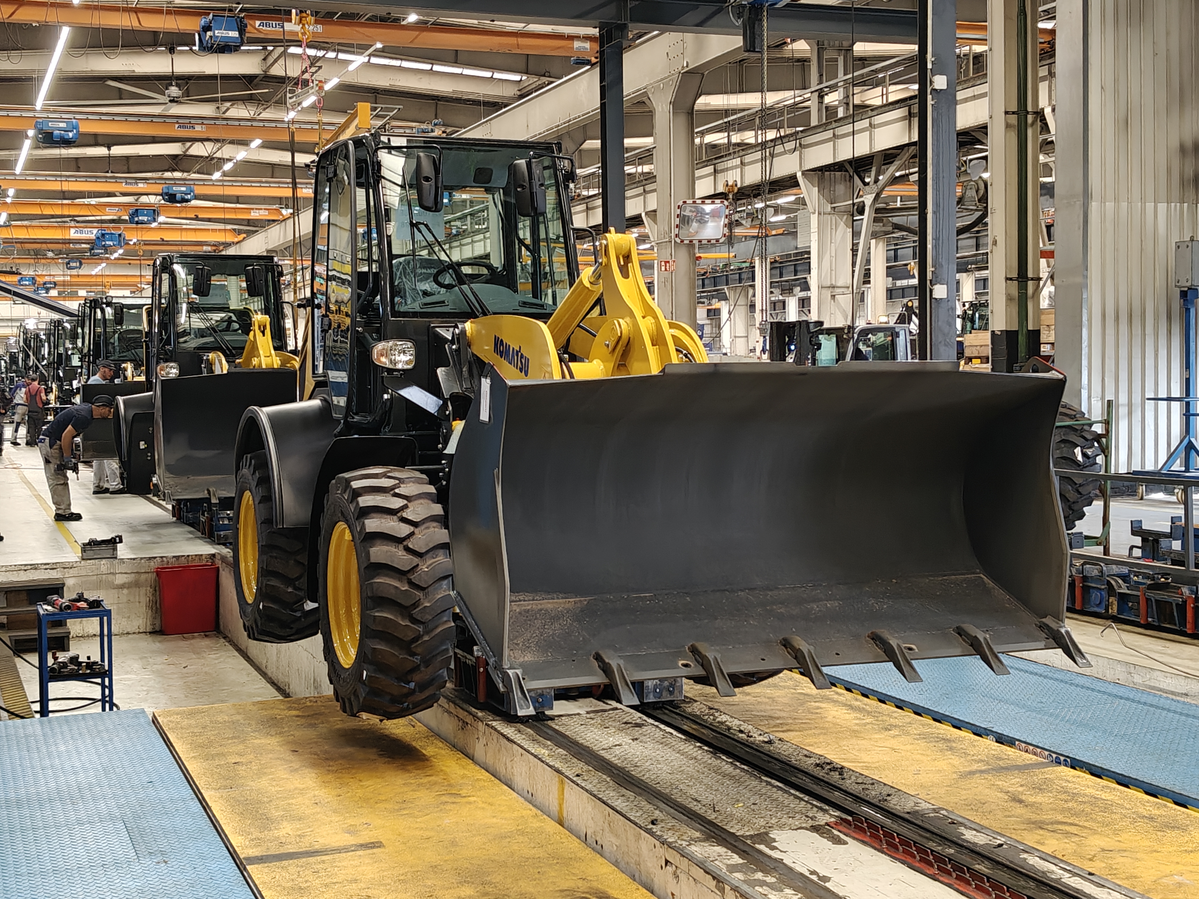 Het eind van de assemblagelijn.