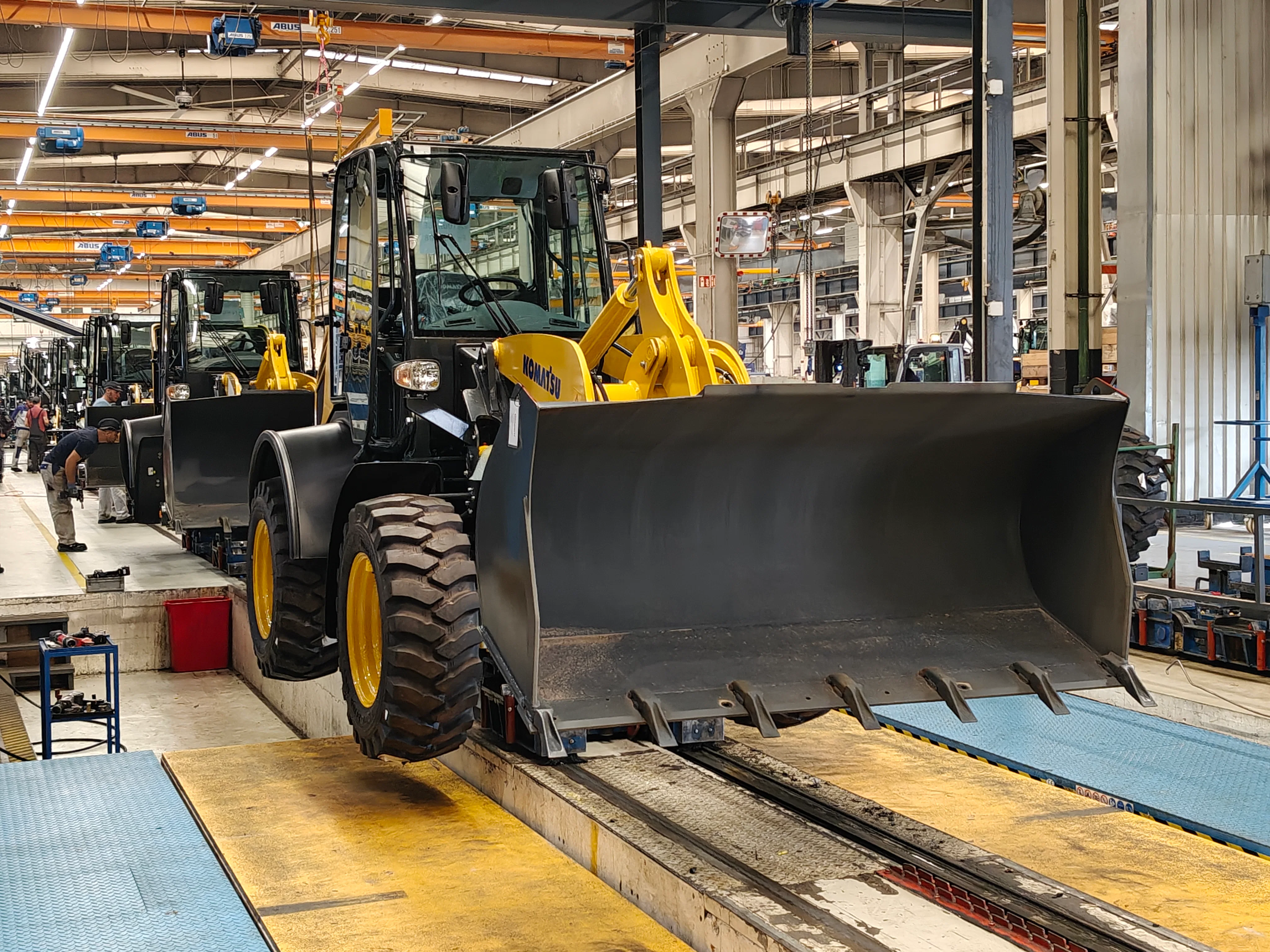 Het eind van de assemblagelijn.