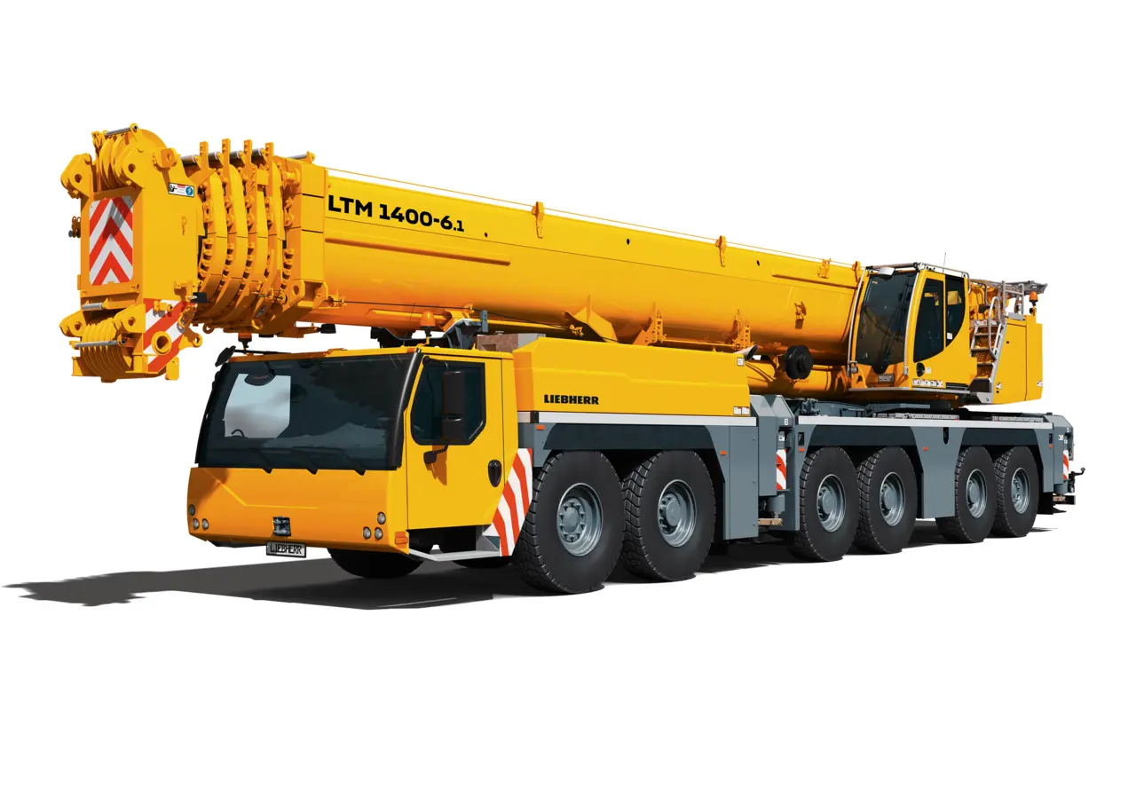 De LTM 1400-6.1 mobiele kraan.
Fot: Liebherr.